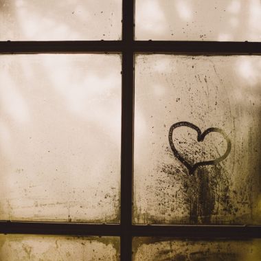 sociale huisvesting foto raam met een hart
