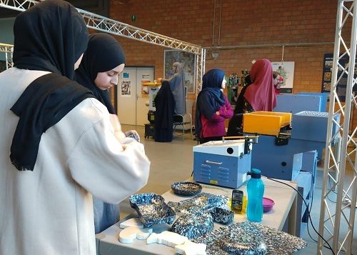 foto van het pop-up Plastic Lab