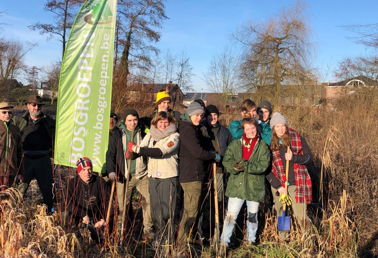 Aanplanting Wijnegem herbebossing BGAN