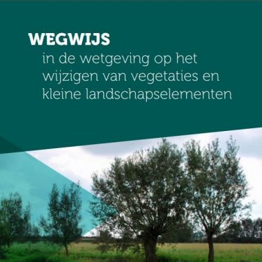Cover brochure wegwijs wijziging wetgeving vegetaties en KLE