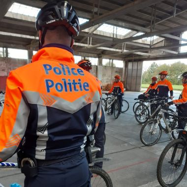 Politie fietsopleiding