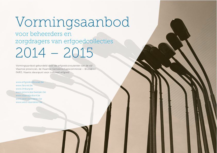 Vormingsaanbod voor beheerders en zorgdragers van erfgoedcollecties 2014-2015