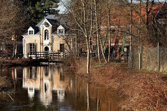 Site van de watermolen in Meerhout