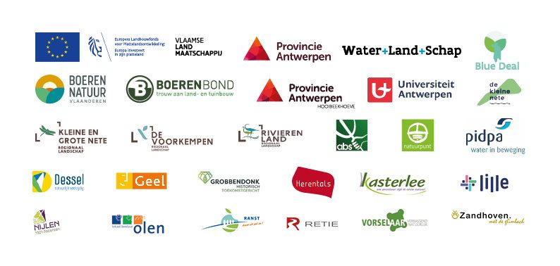Logo's van de partners in gebiedscoalitie {beek.boer.bodem}
