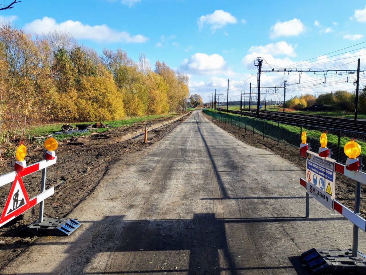Aanleg fietsostrade F11 Antwerpen-Lier tussen luchthaven van Deurne en Mortsel