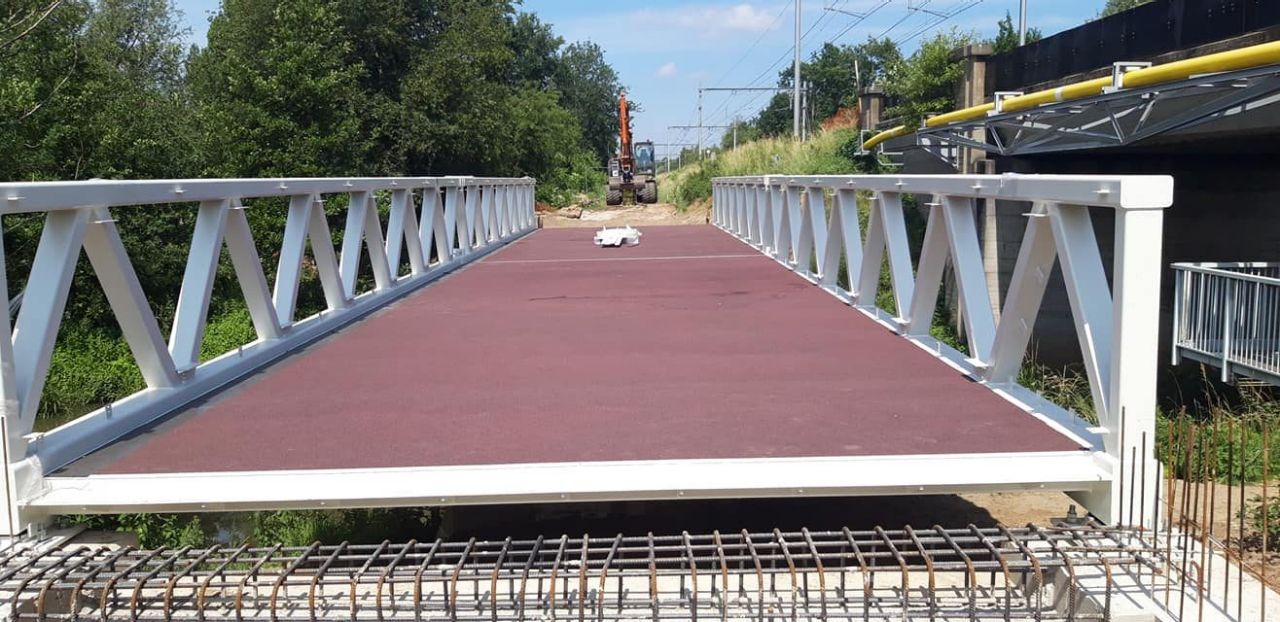 Fietsbrug kleine Nete in Herentals