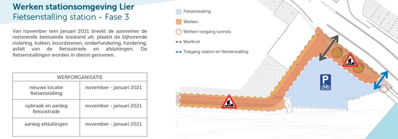 Reorganisatie stationsomgeving Lier Fase 3