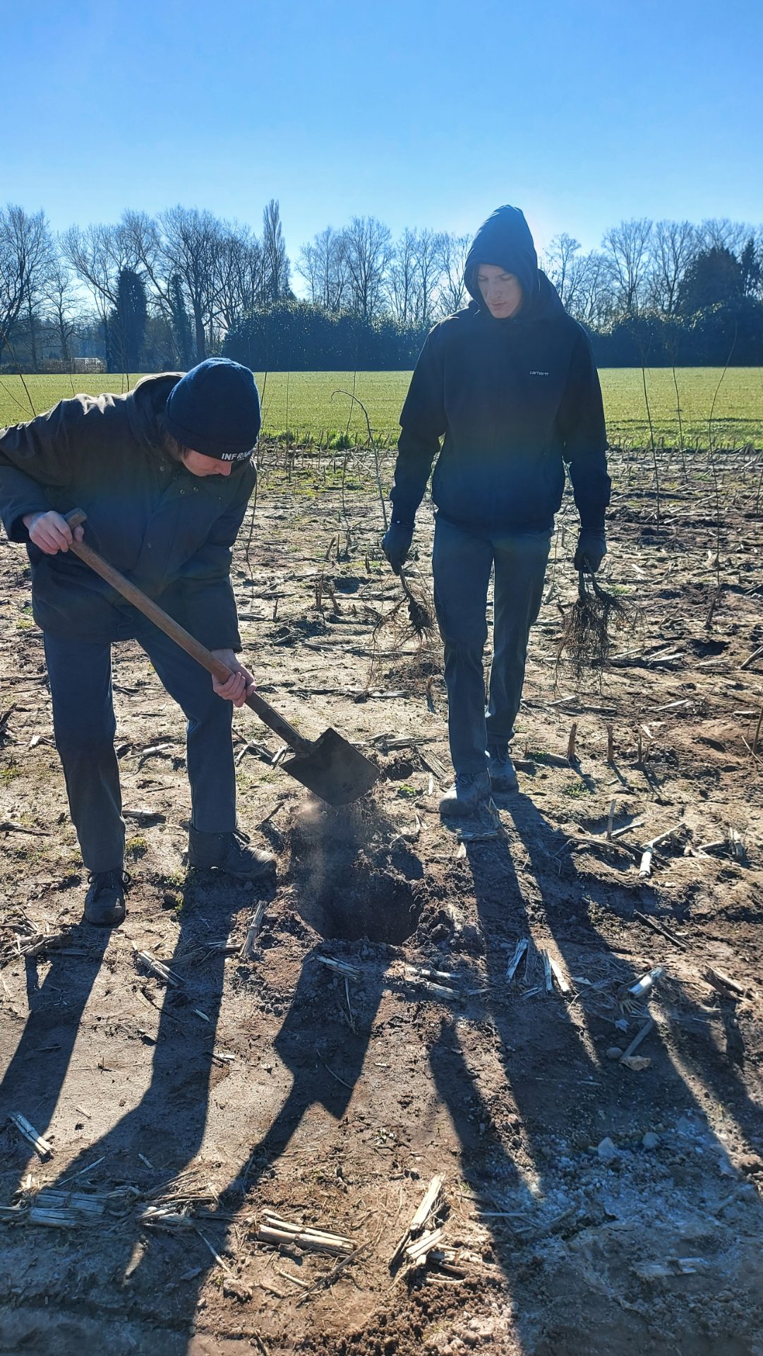 Aanplant bomen door leerlingen PTS Mechelen