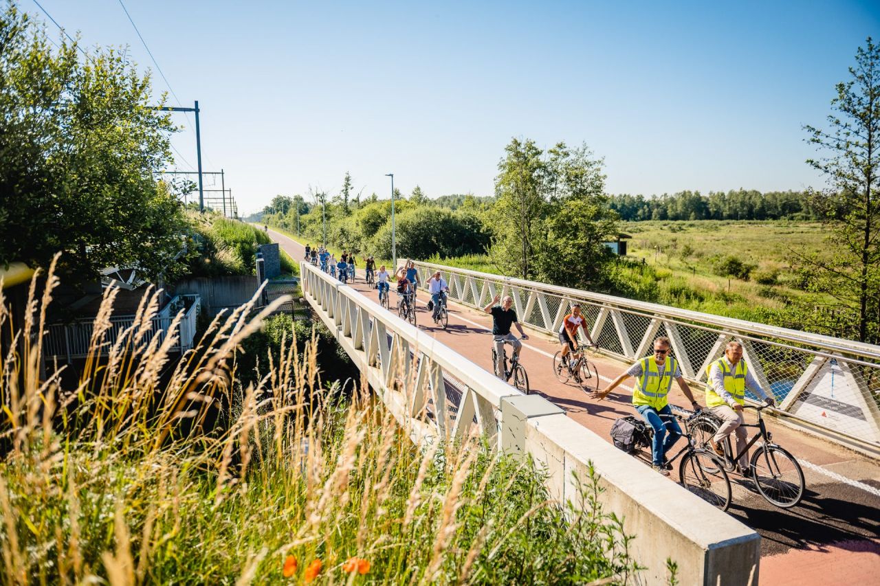 Opening fietsostrade F105 tussen Herentals en Langstraat in Olen