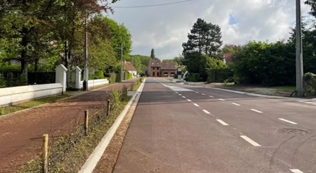 Fietsfonds, afgewerkt fietspad Weynesbaan in Bonheiden