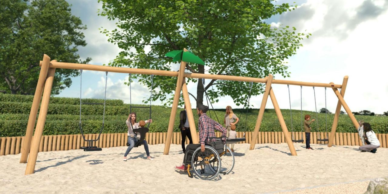 Schommel nieuwe speeltuin