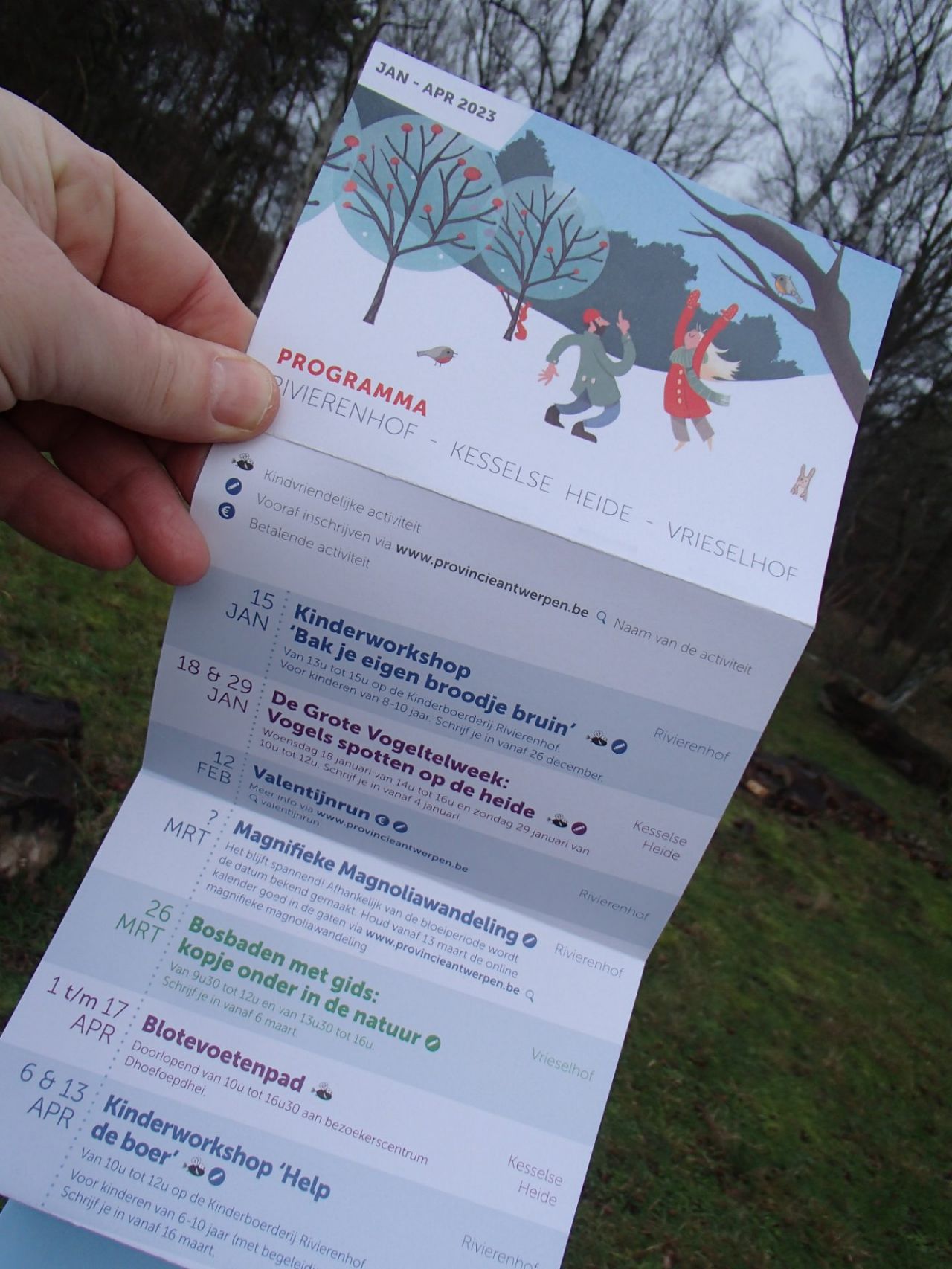 Plooifolder activiteiten januari-april 2023 a