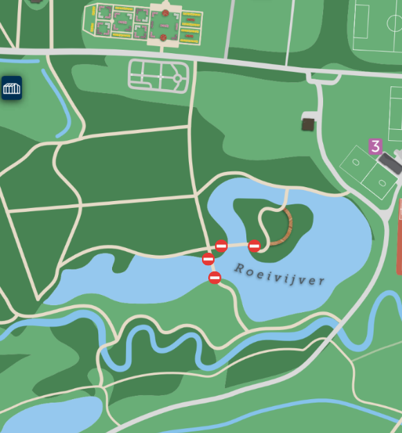 Werken bruggen roeivijver - 1