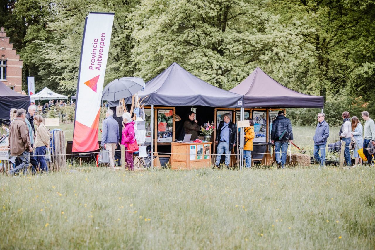 Infostand Provinciale Groendomeinen Regio Antwerpen Tuinkriebels Vrieselhof