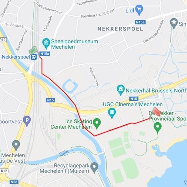 Te voet naar De Nekker