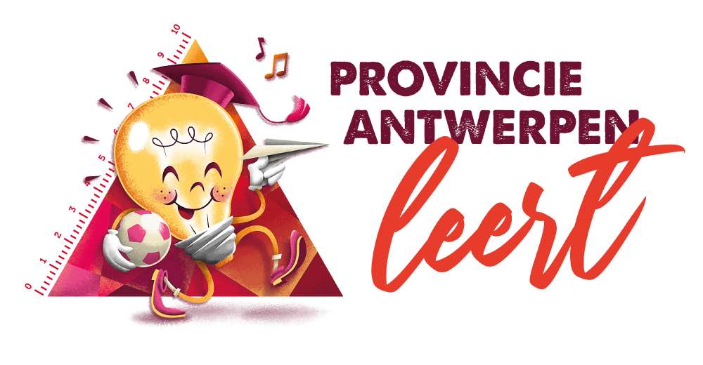 Logo provincie Antwerpen leert