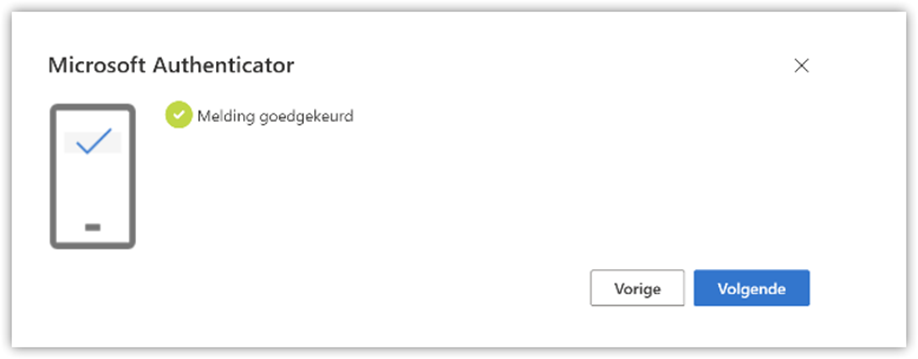 melding goedgekeurd