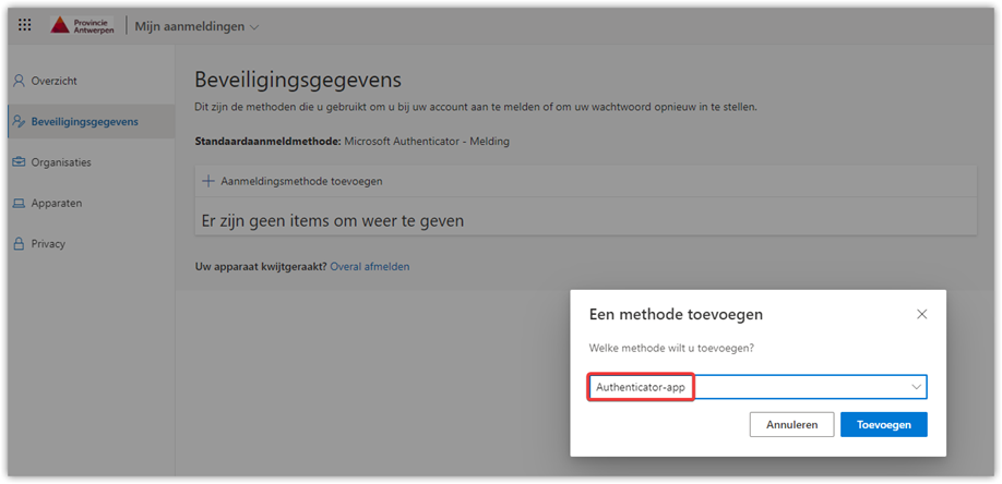 stap 5 toevoegen app