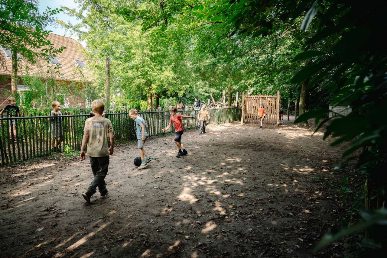 Voetbalveld op de speelplaats van Rinkrank Kalmthout