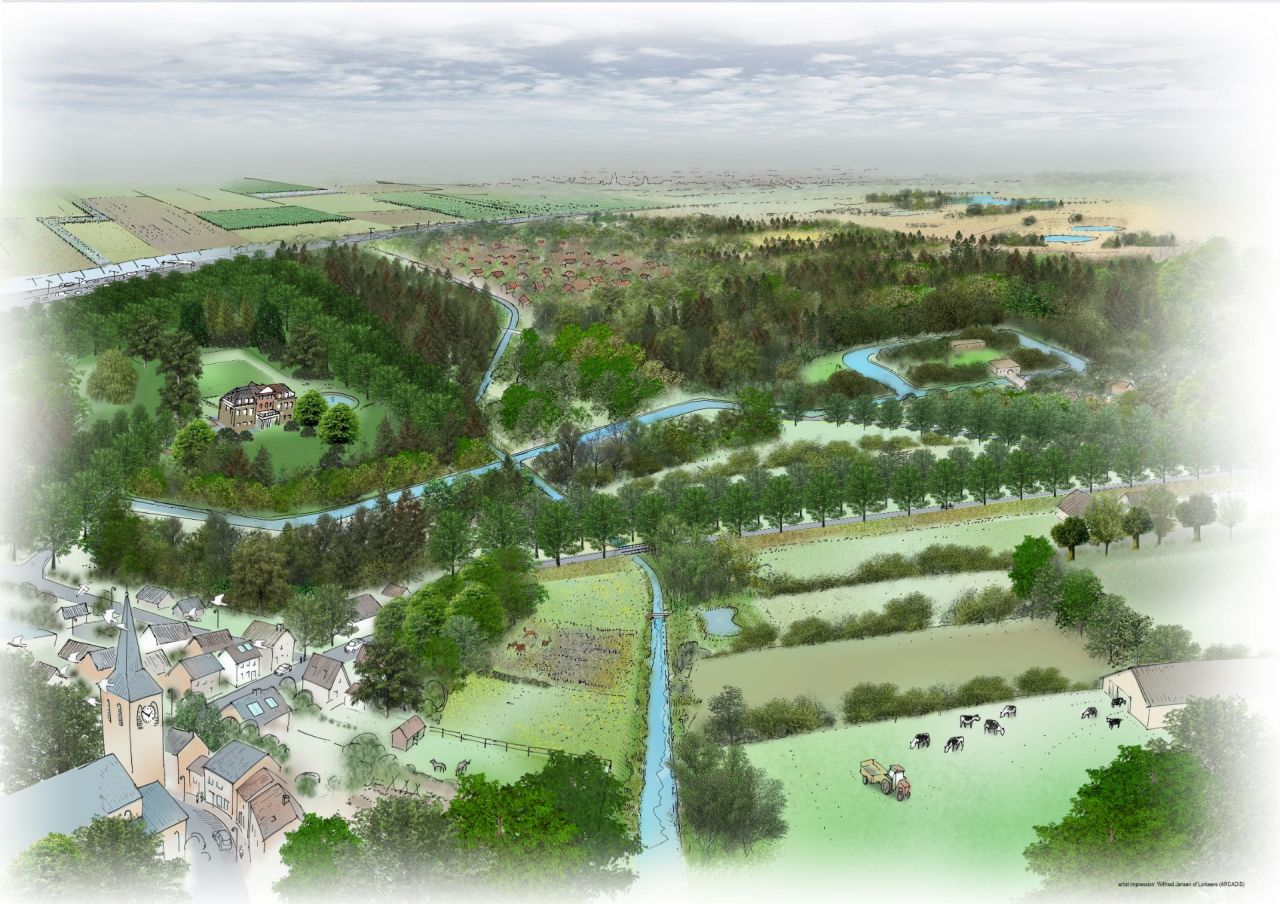 Landschapsbeeld biodiversiteit Parklandschap Voorkempen