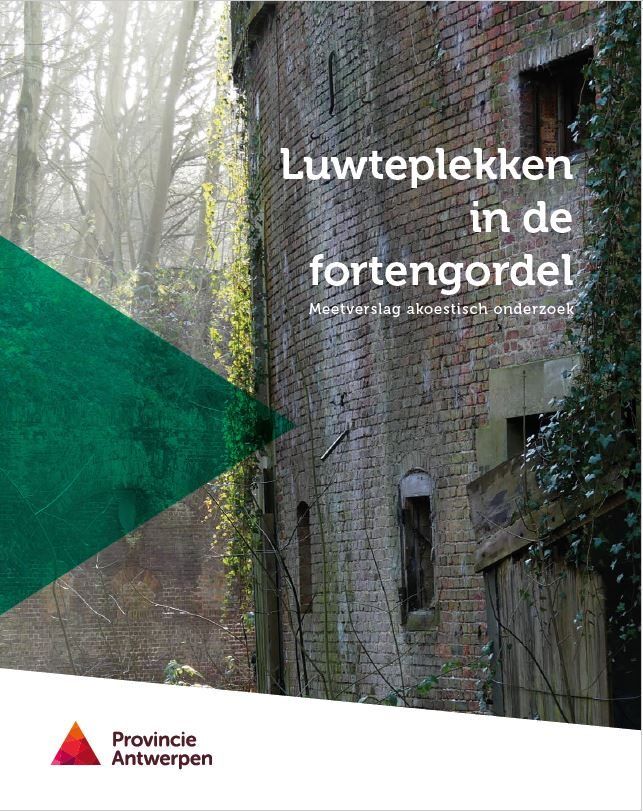 Cover brochure luwteplekken in de fortengordel PIH provincie Antwerpen