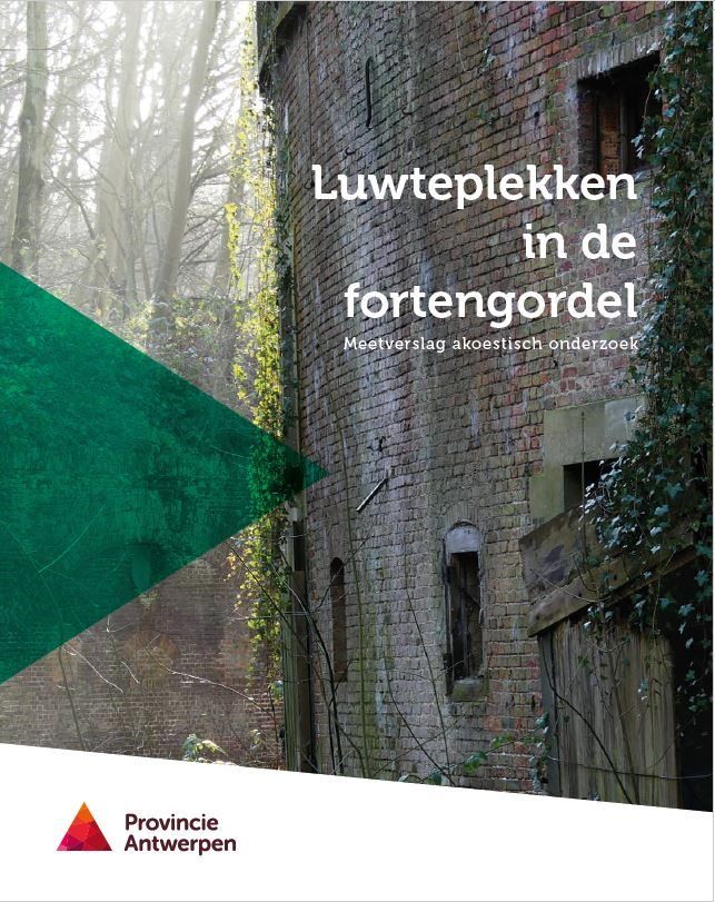 Cover brochure luwteplekken in de fortengordel PIH provincie Antwerpen