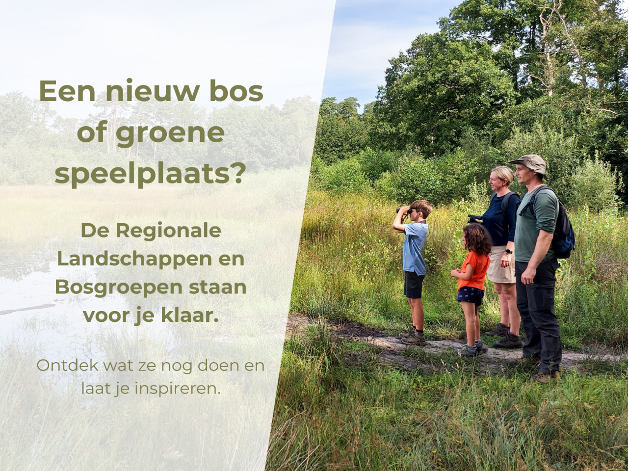 Een nieuw bos of groene speelplaats?
