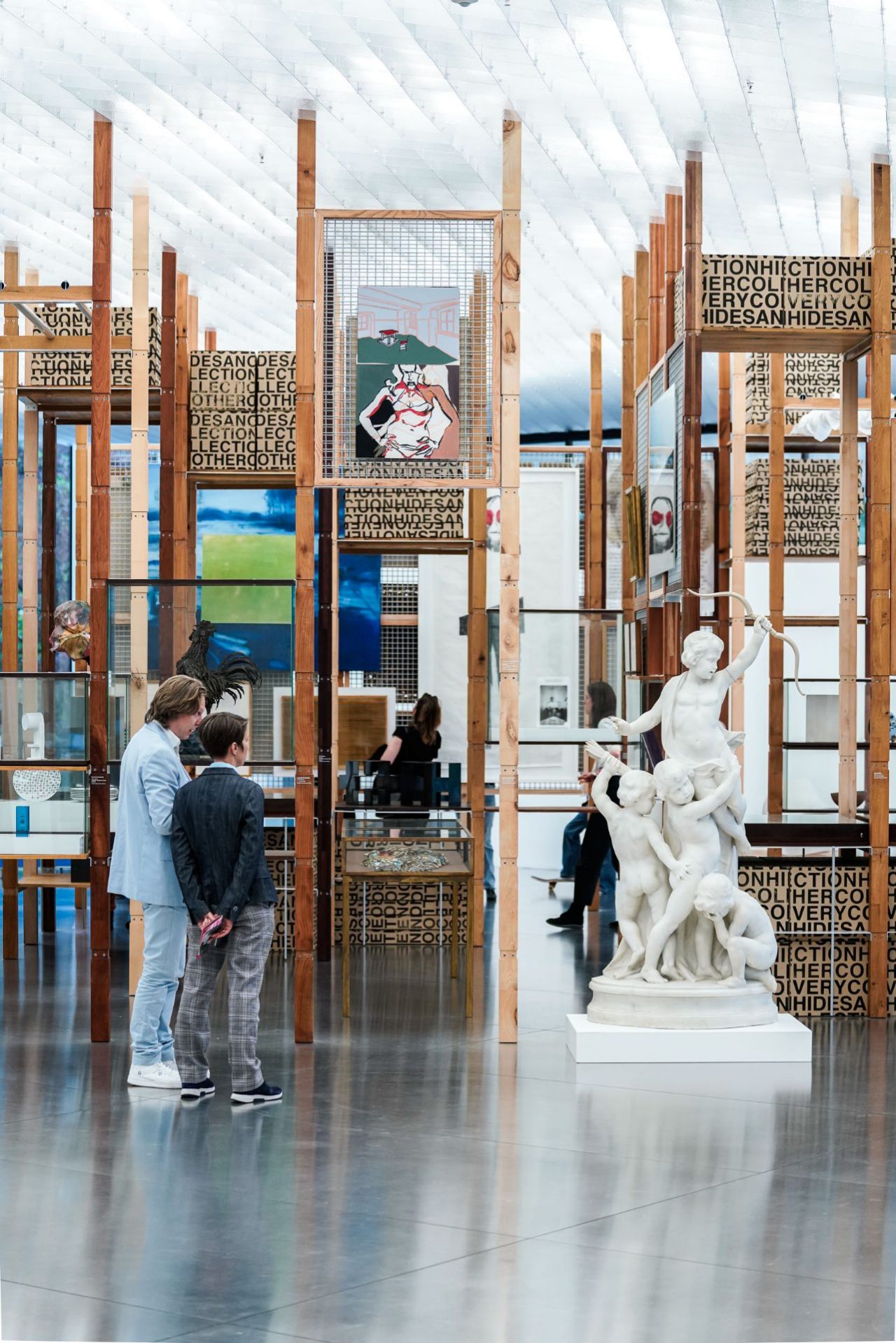 PingPong - detail van 2de interventie in kunstinstallatie provinciehuis