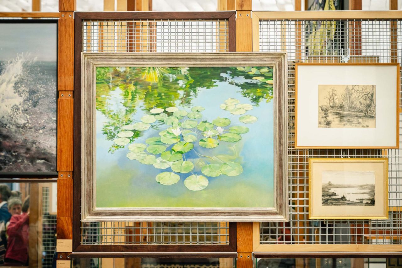 Jan Vanriet, Vijverplanten, olieverf op doek (1979)