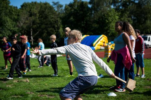 Sportende kinderen