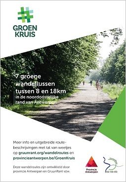 Wandelkaart Groen Kruis: 7 groene wandellussen in de noordoostelijke rand van Antwerpen