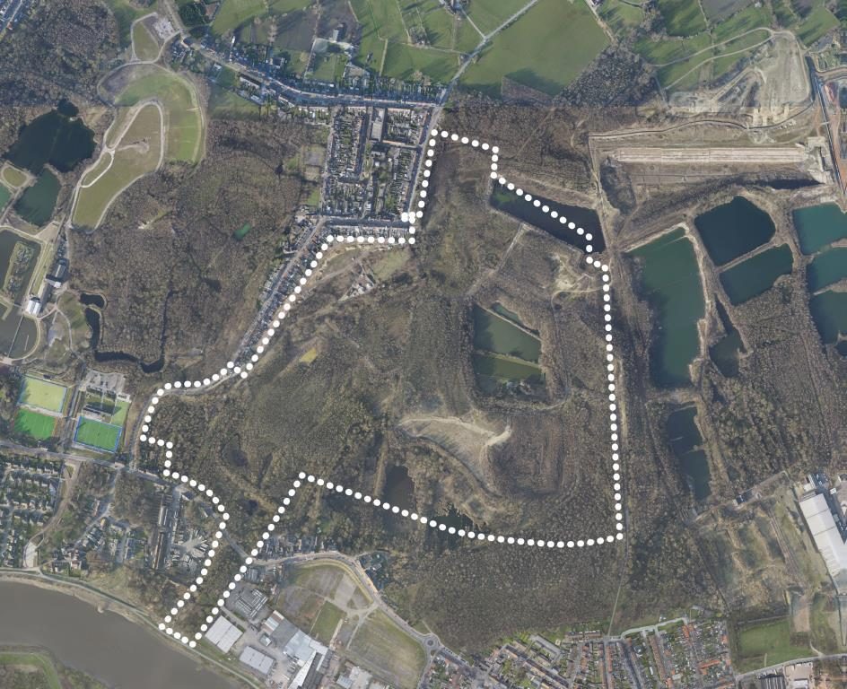 PRUP Groengebied Terhagen Boom: situering op luchtfoto