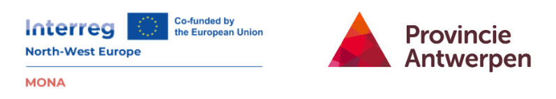 Logo Interreg Mona en Provincie Antwerpen
