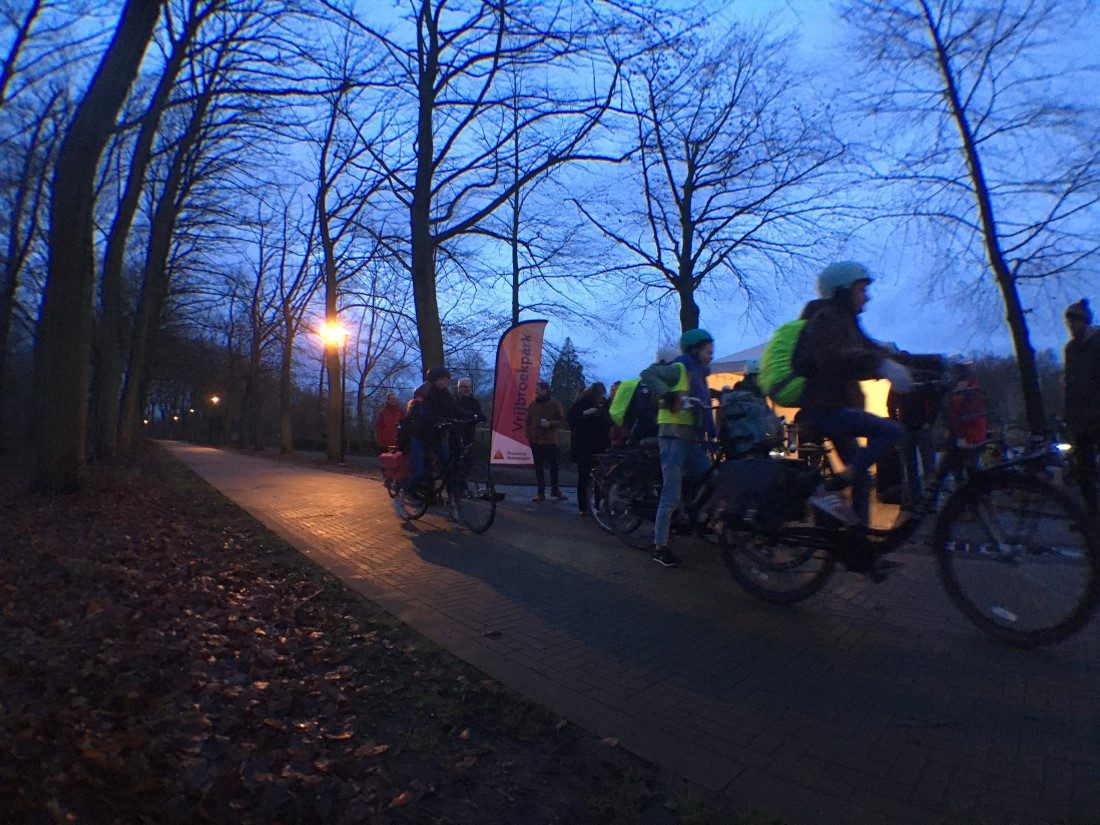 verlicht fietspad