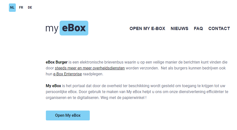 my e-box startpagina