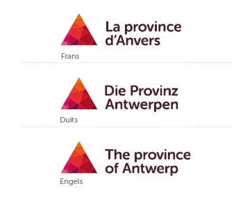 Logo  provincie Antwerpen taalversies