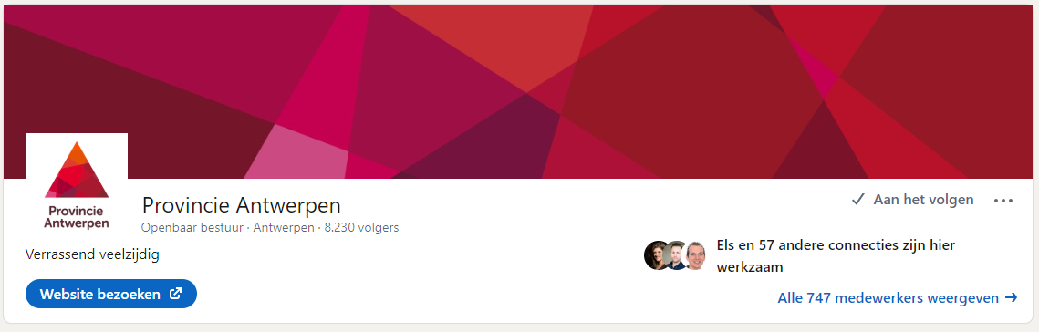 LinkedIn provincie Antwerpen