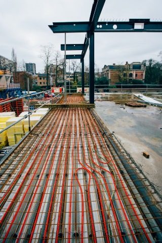 Werf provinciehuis aanleg betonkernactivering congresgebouw