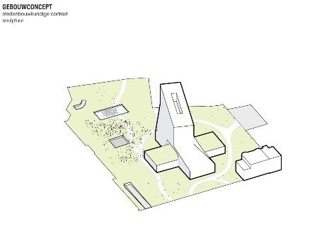 provinciehuis gebouwconcept sculptuur