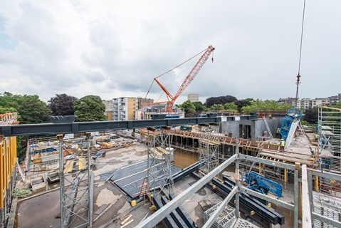 werf provinciehuis met stalen constructie