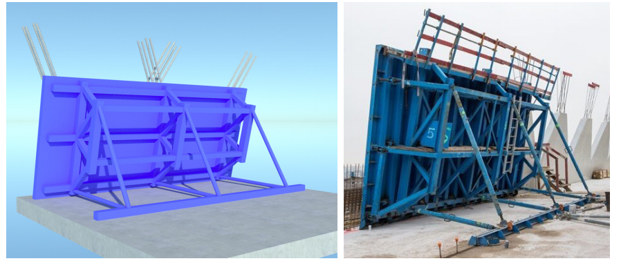 Stap 2: Het plaatsen van de bekisting van de binnenmuur 