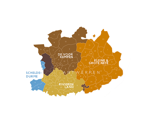 Kaart overzicht Regionaal Landschap